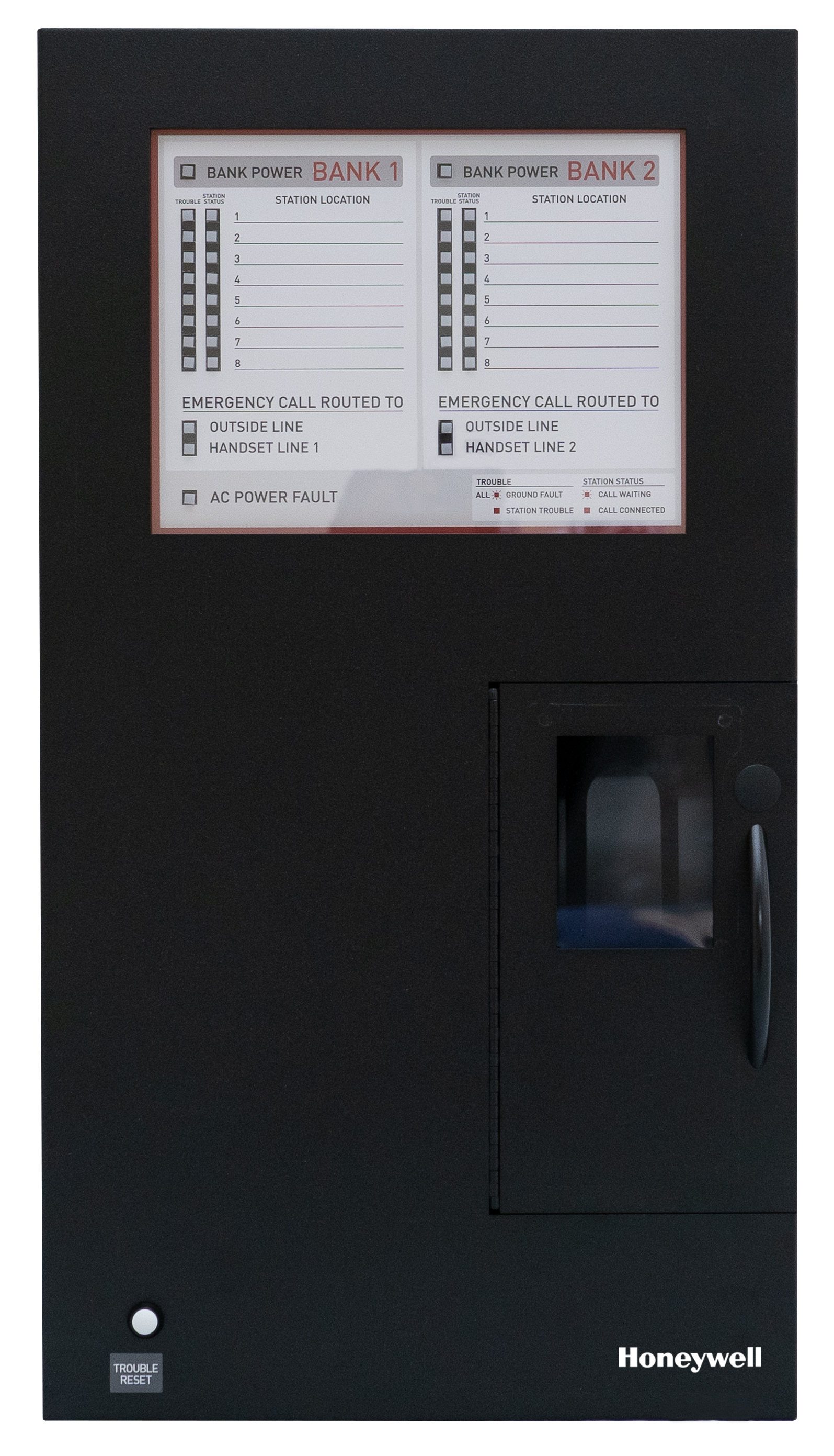 Area of Refuge Command Unit with 16-station capacity, black enclosure