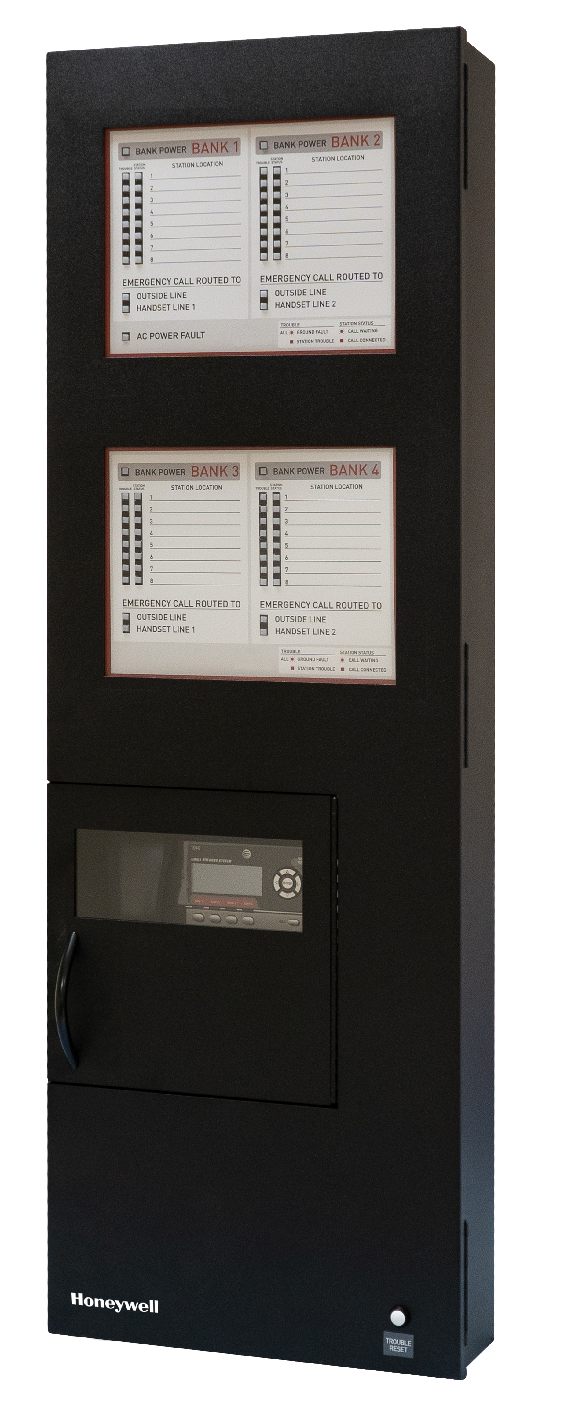 Area of Refuge Command Unit with 32-station capacity, black enclosure