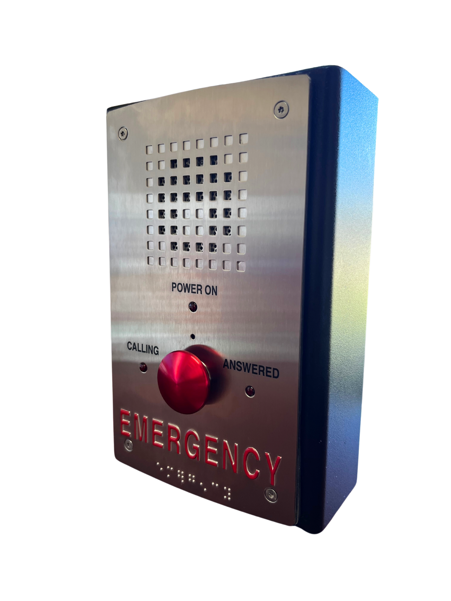 UL 2525 Listed Analog AOR Call Station with EMERGENCY signage, one relay output, 