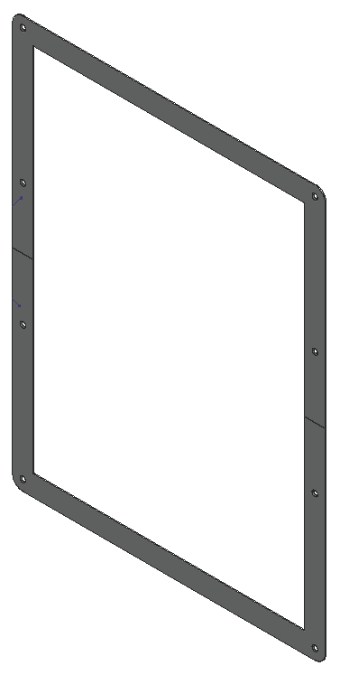 Flush mount trim ring (black) for HON-AOR-5* or HON-AOR-10* Command Units without door